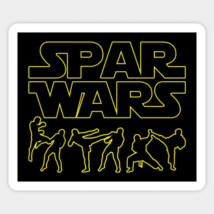 Spar Wars Martial Arts Kickboxing MMA Sticker